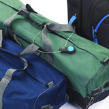 Lewis N. Clark TSA Approved Padlock & Bike Lock for Luggage + Travel, Set Your Combo w/30in Retractable Steel Cable, Blue