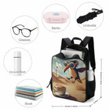 LGZLGZ Italian Brainrot - Duty Polyester Backpack | Ultra - Durable School Bag for Boys & Girls | Large Capacity, Lightweight Design with Multi - Compartments | Perfect for School, Travel & Hiking