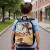 LGZLGZ Italian Brainrot - Duty Polyester Backpack | Ultra - Durable School Bag for Boys & Girls | Large Capacity, Lightweight Design with Multi - Compartments | Perfect for School, Travel & Hiking