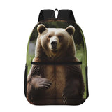 LHDGBWC Travel Backpack Hi Bear Sit on the lawn Carry on Backpack Lightweight Business 15.6inch Laptop Backpack for Men Women