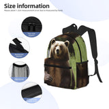 LHDGBWC Travel Backpack Hi Bear Sit on the lawn Carry on Backpack Lightweight Business 15.6inch Laptop Backpack for Men Women