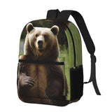 LHDGBWC Travel Backpack Hi Bear Sit on the lawn Carry on Backpack Lightweight Business 15.6inch Laptop Backpack for Men Women