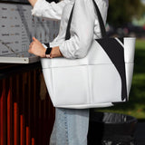 LHFSPQV Atlantic Puffins Beach Bag Women Tote Bag Pool Bag With Zipper For Gym Grocery Travel With Wet Pocket