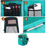 LHI Military Tactical Backpack for Men and Women 45L Army 3 Days Assault Pack Bag Large Rucksack with Molle System - Lake Blue