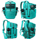 LHI Military Tactical Backpack for Men and Women 45L Army 3 Days Assault Pack Bag Large Rucksack with Molle System - Lake Blue