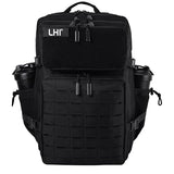 LHI Tactical Military Backpack for Men and Women 45L Large Molle Army Assault Pack 3 Day Travel Backpacks - Black | Backpacks4Less
