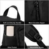 LIBENED School Backpack Teen Boys and Girls, Classical Basic Black Backpack, 15.6 Inch Laptop Bookbag for Women Men, and College High School