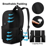LIBENED School Backpack Teen Boys and Girls, Classical Basic Black Backpack, 15.6 Inch Laptop Bookbag for Women Men, and College High School