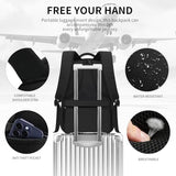 LIECDRO Black School Backpacks for Boys Teens, Backpack for Men,15.6 inch Laptop Back Pack with Reinforced Straps, Large College Book Bag, Business Work Travel Bookbag