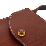 Life - Changing Leather Simple Crossbody Handbag Small Women Men Festival Bag Ethical Eco - Friendly Handmade Purse 100% Genuine (Cafe)