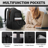 LifetimeWarranty Travel Backpack for Men, Lightweight 40L Business Laptop Backpack with 17.3 Inch Laptop Compartment, Daypack for Flight, Durable Water Resistant Bookbag, Hiking, Work Backpack, Black