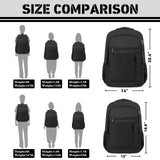 LifetimeWarranty Travel Backpack for Men, Lightweight 40L Business Laptop Backpack with 17.3 Inch Laptop Compartment, Daypack for Flight, Durable Water Resistant Bookbag, Hiking, Work Backpack, Black