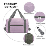 lifwimner Foldable Carry on Luggage Bag 22x14x9 Personal Item Bag for Airplanes Travel Duffel Bag for Women and Men (40L, Purple)