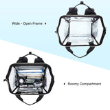 LIGHT FLIGHT Clear Backpack Heavy Duty Transparent Backpack Set See Through Bookbags Durable Backpacks for College, Security, Black