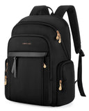 LIGHT FLIGHT Laptop Backpack for Women, 15.6 Inch Work Bag Business Backpack, Water Resistant Travel Bags for College, Black