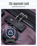 LIGHT FLIGHT Luggage Sets, 3 Piece Durable Suitcase Set with Spinner Wheels, 3 Pcs Hard Shell Lightweight Luggage with TSA Lock, Large Checked Travel Suitcases, 20/24/28 Inch,Purple