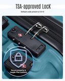LIGHT FLIGHT Luggage Sets, 3 Piece Durable Suitcase Set with Spinner Wheels, 3 Pcs Hard Shell Lightweight Luggage with TSA Lock, Large Checked Travel Suitcases, 20/24/28 Inch,Teal Blue