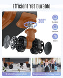 LIGHT FLIGHT Luggage Sets, 3 Piece Durable Suitcase Set with Spinner Wheels, 3 Pcs Hardside Lightweight luggage with TSA Lock, Large Checked Travel Suitcases, 20/24/28 Inch,Black/Brown