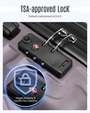 LIGHT FLIGHT Luggage Sets, 3 Piece Durable Suitcase Set with Spinner Wheels, 3 Pcs Hardside Lightweight luggage with TSA Lock, Large Checked Travel Suitcases, 20/24/28 Inch, Rose Purple