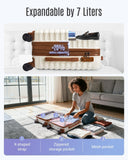 LIGHT FLIGHT Luggage Sets, Carry On Luggage 22x14x9 Airline Approved, Carry On Travel Bag Suitcases with Wheels, Expandable Hardside Lightweight Rolling with TSA Lock 2 - Piece Set (DB/20),Beige