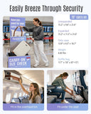 LIGHT FLIGHT Luggage Sets, Carry On Luggage 22x14x9 Airline Approved, Carry On Travel Bag Suitcases with Wheels, Expandable Hardside Lightweight Rolling with TSA Lock 2 - Piece Set (DB/20),Beige