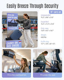 LIGHT FLIGHT Luggage Sets, Carry On Luggage 22x14x9 Airline Approved, Carry On Travel Bag Suitcases with Wheels, Expandable Hardside Lightweight Rolling with TSA Lock 2 - Piece Set (DB/20),Royal Blue