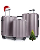 LIGHT FLIGHT Luggage Sets, Durable Hard Shell 3 Piece Set Suitcase with Spinner Wheels, Hardside Lightweight Luggage set with TSA Lock, Large Travel Luggage Set (20