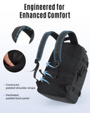 LIGHT FLIGHT Travel Backpack Carry On Flight Approved TSA Friendly Backpack Water - resistant Lightweight Business Large Weekender Bag Casual Daypack 15.6" Laptop Backpack for Men Women,Black