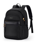 LIGHT FLIGHT Travel Backpack for Women, 15.6 Inch Stylish Laptop Backpack, Computer Bag for College Work Daily, Water-Resistant Casual Daypack with USB Port, Black