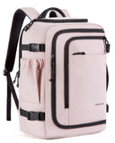 LIGHT FLIGHT Travel Backpack, TSA Friendly Flight Approved Carry on Backpack Water - resistant Lightweight Business Large Weekender Bag Casual Daypack 17.3" Laptop Backpack for Men Women, Pink