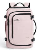 LIGHT FLIGHT Travel Backpack, TSA Friendly Flight Approved Carry on Backpack Water - resistant Lightweight Business Large Weekender Bag Casual Daypack 17.3" Laptop Backpack for Men Women, Pink