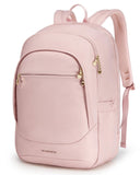 LIGHT FLIGHT Travel Laptop Backpacks for Women, 17.3 inches Laptop Backpack with USB Charging Hole, Water Resistant College Bookbag, Large Capacity Computer Backpacks for Work, Pink