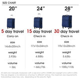LIGHTGO 20" Carry-On Ultra-Light Softside, TSA Lock, Spinner Wheels