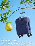 LIGHTGO 20" Carry-On Ultra-Light Softside, TSA Lock, Spinner Wheels