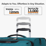 LIGHTGO 20 Inch Carry On Luggage, Softside Suitcase with Spinner Wheels, Lightweight Travel Carry On Bag for Airline Approved, TSA Lock, Water Resistant Underseat Luggage for Women Men, Turquoise