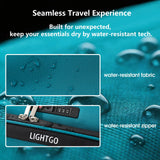 LIGHTGO 20 Inch Carry On Luggage, Softside Suitcase with Spinner Wheels, Lightweight Travel Carry On Bag for Airline Approved, TSA Lock, Water Resistant Underseat Luggage for Women Men, Turquoise