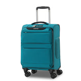 LIGHTGO 20 Inch Carry On Luggage, Softside Suitcase with Spinner Wheels, Lightweight Travel Carry On Bag for Airline Approved, TSA Lock, Water Resistant Underseat Luggage for Women Men, Turquoise