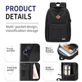 Lightweight Black Backpack for School, Backpack for Teen Boys Girls, Middle Colloge High School Backpack for Women Men, Simple Daypack Bookbag, Kids Book Bag, Mochilas Escolares para
