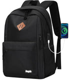 Lightweight Black Backpack for School, Backpack for Teen Boys Girls, Middle Colloge High School Backpack for Women Men, Simple Daypack | Backpacks4Less