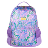 Lilly Pulitzer Large Backpack with Pockets, Adjustable Strap, and Handle, Large Bookbag for Work and Travel, Secret Escape
