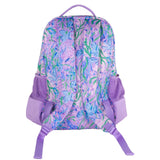 Lilly Pulitzer Large Backpack with Pockets, Adjustable Strap, and Handle, Large Bookbag for Work and Travel, Secret Escape