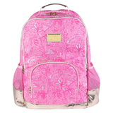 Lilly Pulitzer Large Backpack with Pockets, Adjustable Straps and Top Handle, Large Bookbag for Work and Travel (Palm Beach Playground)