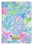 Lilly Pulitzer Vegan Leather Passport Holder, Cute Passport Cover, Travel Wallet with Credit Card Slots, Swizzle In