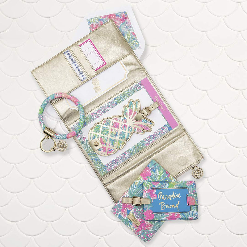 Lilly Pulitzer Women's Leatherette Luggage Tag, Swizzle in