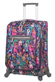 Lily Bloom Carry On Expandable Design Pattern Luggage With Spinner Wheels For Woman (20in, Wildwoods)