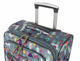 Lily Bloom Design Pattern 28" Luggage Softside Expandable With Double Spinner Wheels, Large Lightweight Suitcase Checked Bag For Women