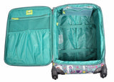 Lily Bloom Design Pattern 28" Luggage Softside Expandable With Double Spinner Wheels, Large Lightweight Suitcase Checked Bag For Women