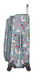 Lily Bloom Design Pattern 28" Luggage Softside Expandable With Double Spinner Wheels, Large Lightweight Suitcase Checked Bag For Women