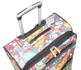 Lily Bloom Design Pattern 28" Luggage Softside Expandable With Double Spinner Wheels, Large Lightweight Suitcase Checked Bag For Women