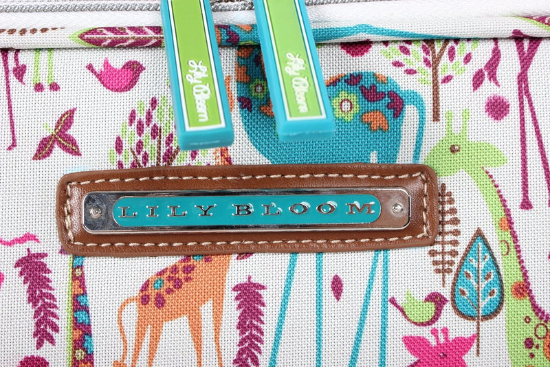Lily Bloom Design Pattern Carry on Bag Wheeled Cabin Tote (Giraffe Park)